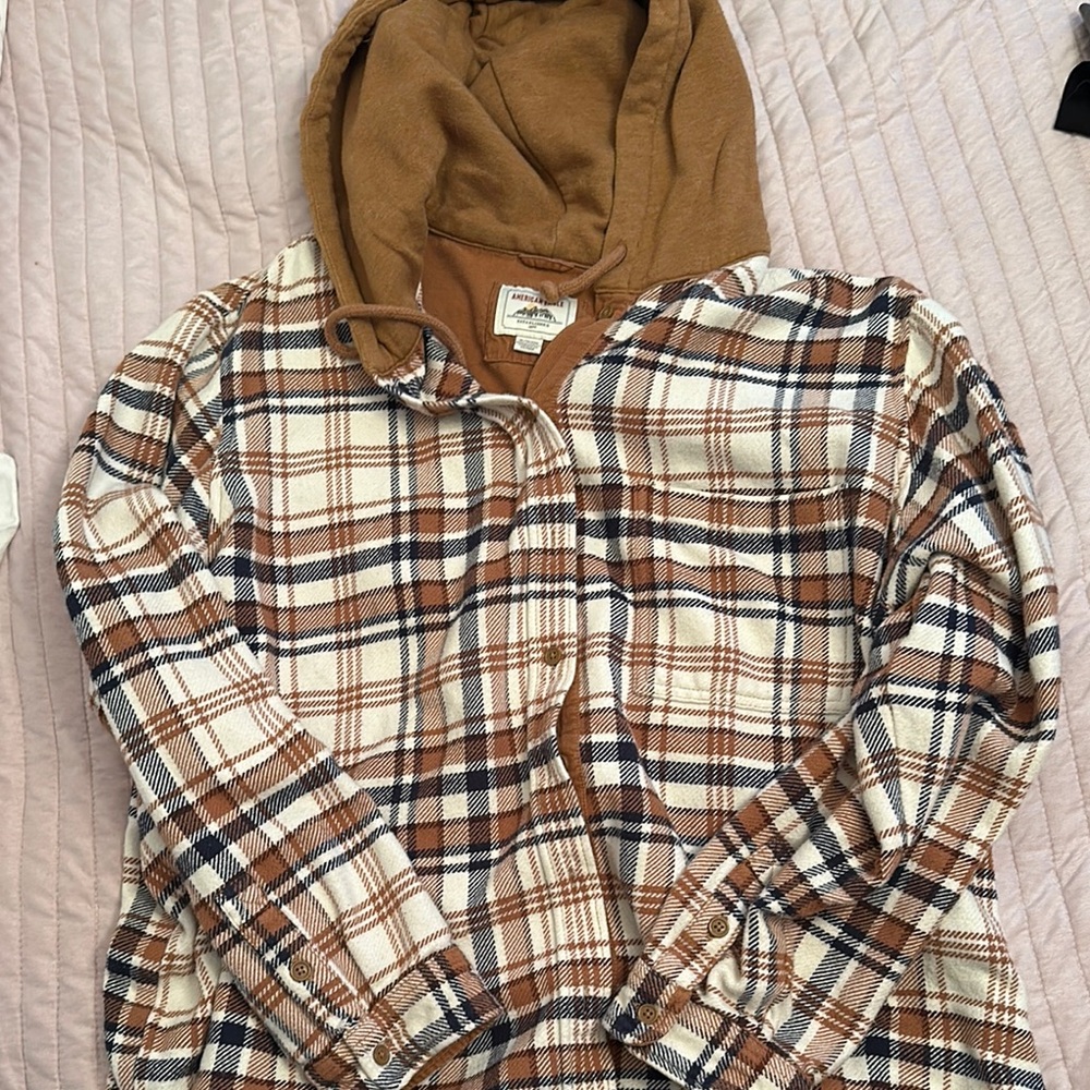 American Eagle Plaid Sweater